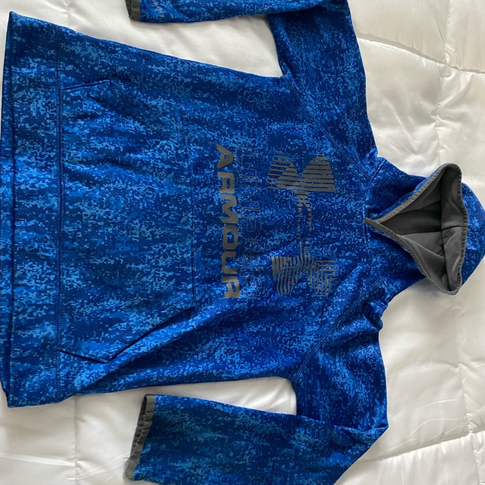 Under Armour blue hoodie size youth medium
